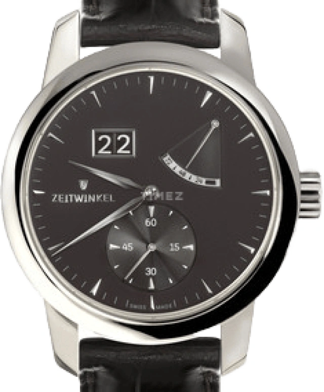 Zeitwinkel,42,5mm Classic 42.50mm,42.50mm,Stainless Steel,Black,Automatic,Power Reserve Indicator,Big Date,273 BLACK