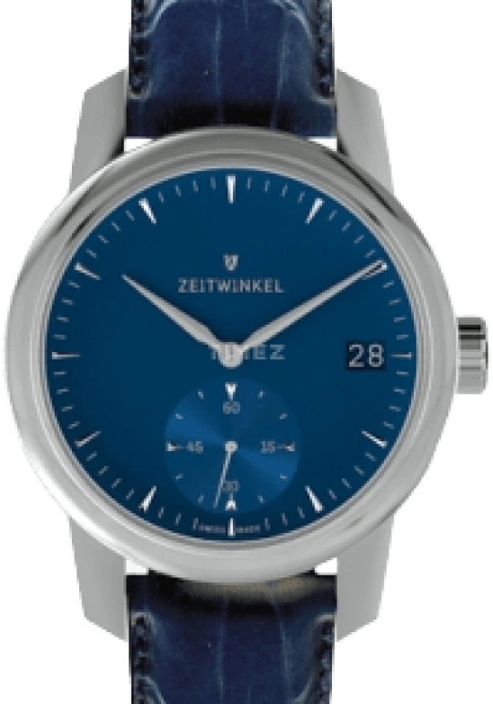 Zeitwinkel,39mm Midsize 39mm,39mm,Stainless Steel,Blue,Automatic,Day,72hours,188 BLUE
