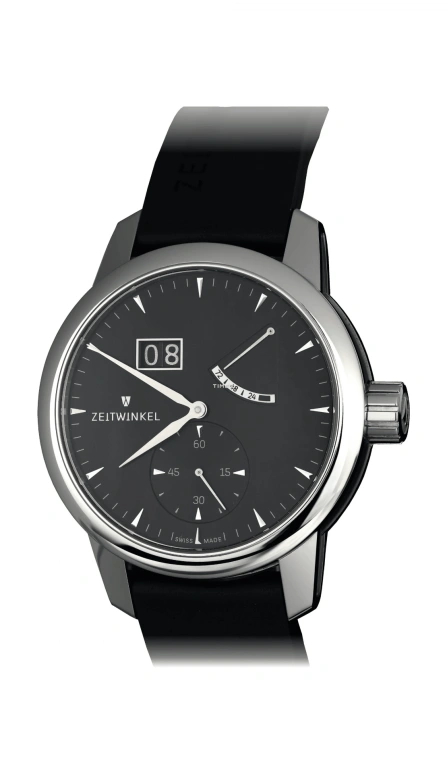Zeitwinkel,42,5mm Classic 42.50mm,42.50mm,Stainless Steel,Black,Automatic,Power Reserve Indicator,Big Date,273 BLACK
