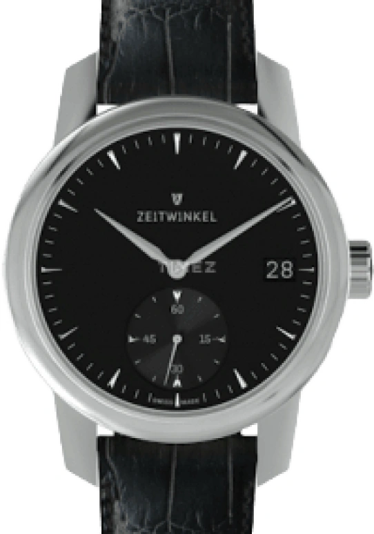 Zeitwinkel,39mm Midsize 39mm,39mm,Stainless Steel,Black,Automatic,Day,72hours,188 BLACK