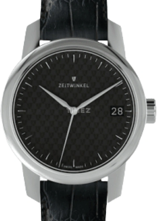 Zeitwinkel,39mm Midsize 39mm,39mm,Stainless Steel,Black,Automatic,Day,72hours,083 BLACK