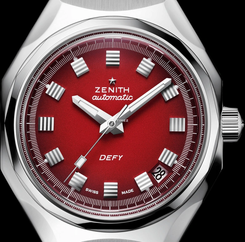 Zenith,Defy 37mm,37mm,Stainless Steel,Red,Automatic,Day,50hours,03,03.A3642.670/3691.M3642