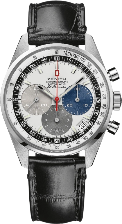 Zenith,Revival 38mm,38mm,White Gold,White,Automatic,Chronograph,Day,65,65.A386.400/69.C815