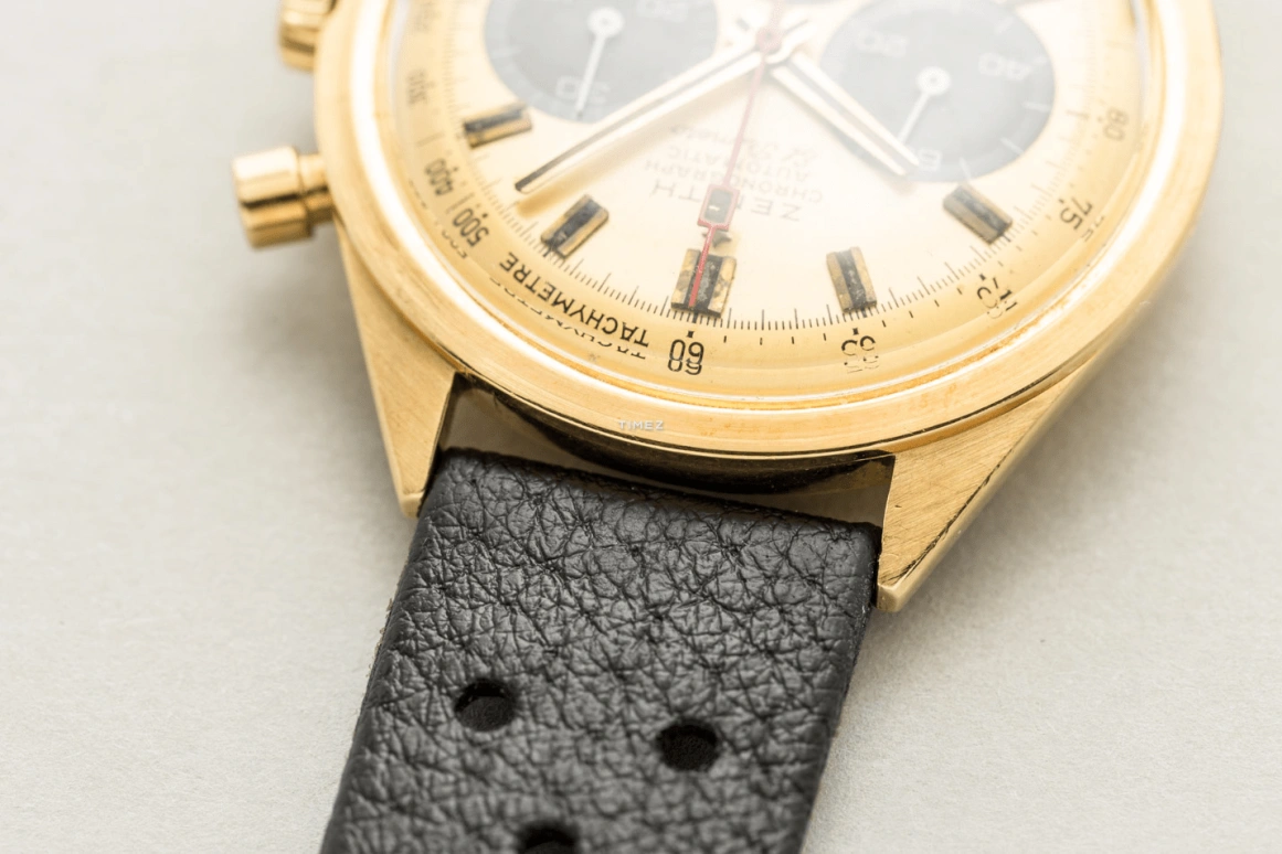 Zenith,El Primero 37mm,37mm,Yellow Gold,Gold,Black,Automatic,Chronograph,Day,G582