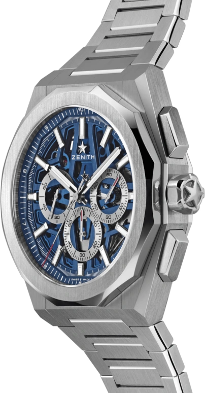 Zenith,Defy Skyline 42mm,42mm,Stainless Steel,Blue,Automatic,Chronograph,60hours,03,03.9500.3600/79.I001