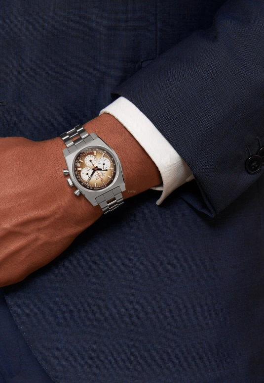 Zenith,Revival 37mm,37mm,Stainless Steel,Brown,Automatic,Chronograph,Date,Column Wheel,03,03.A384.400/385.M385