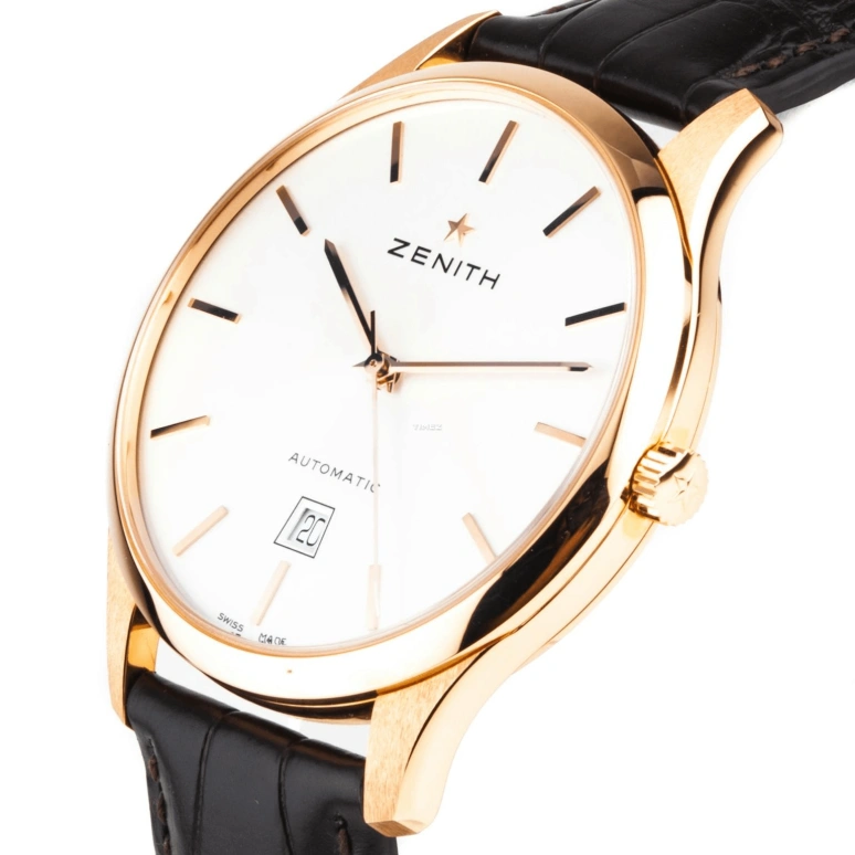 Zenith,Elite 40mm,40mm,Rose Gold,White,Automatic,Day,In-house Caliber,18,18.2020.3001/01.C498