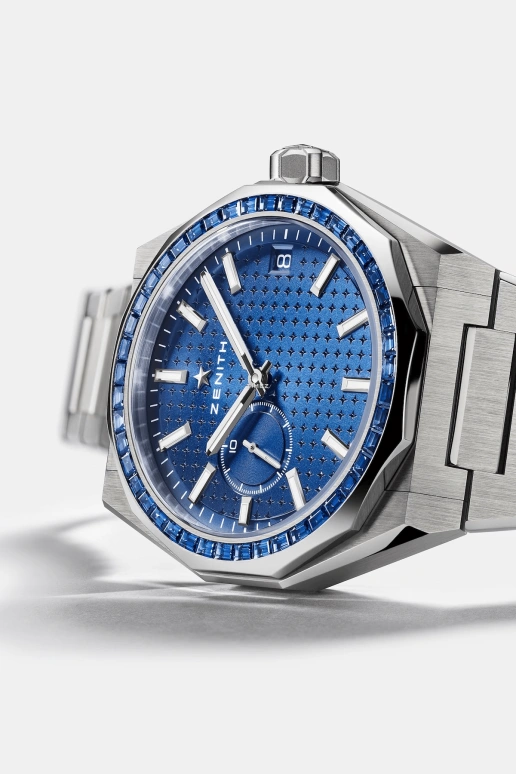 Zenith,Defy Skyline 41mm,41mm,Stainless Steel,Blue,Automatic,Day,Sapphire,Crystal Glass,16,16.9300.3620/51.I001