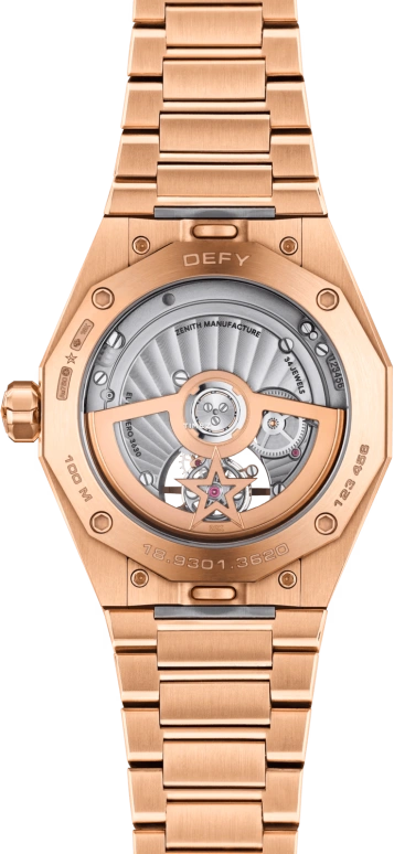 Zenith,Defy Skyline 41mm,41mm,Rose Gold,Red,Automatic,Tourbillon,60hours,18,18.9301.3630/67.I001