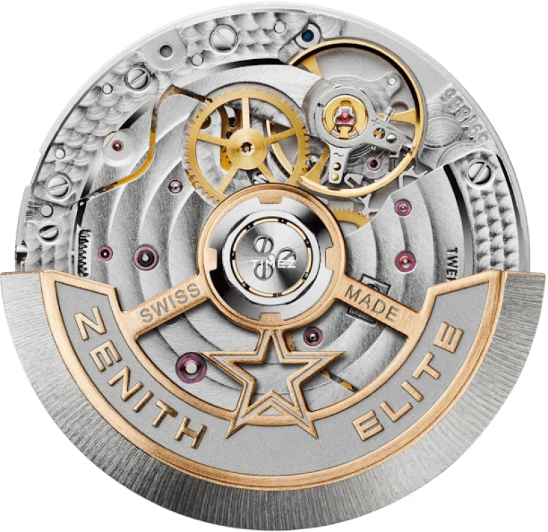 Zenith,Elite 36mm,36mm,Stainless Steel,Grey,Automatic,Moonphase,50hours,16,16.3200.692/01.C832