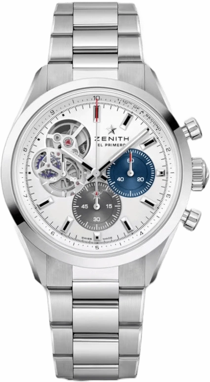Zenith,El Primero 39.50mm,39.50mm,Stainless Steel,Silver,Automatic,Chronograph,Column Wheel,03,03.3300.3604/69.M3300