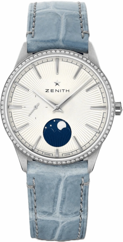 Zenith,Elite 36mm,36mm,Stainless Steel,Grey,Automatic,Moonphase,50hours,16,16.3200.692/01.C832