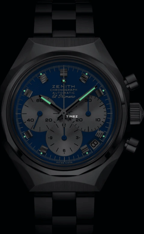 Zenith,Defy 37mm,37mm,Stainless Steel,Blue,Automatic,Chronograph,Day,03,03.A780.400/19.M3642