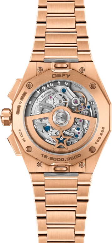 Zenith,Defy Skyline 42mm,42mm,Rose Gold,Grey,Gradient,Automatic,Chronograph,Day,18,18.9500.3600/21.I001