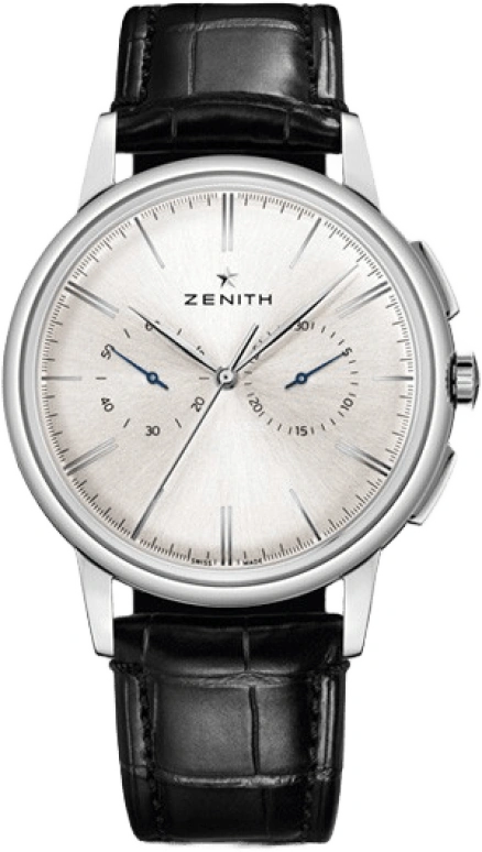 Zenith,Elite 42mm,42mm,Stainless Steel,Silver,Automatic,Chronograph,Column Wheel,03,03.2270.4069/01.C493