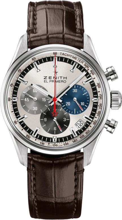 Zenith,El Primero 42mm,42mm,Stainless Steel,Silver,Automatic,Chronograph,Day,03,03.2040.400/69.C777