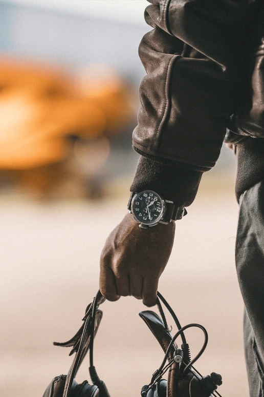 Zenith,Pilot 45mm,45mm,Stainless Steel,Grey,Automatic,Chronograph,Column Wheel,03,03.2434.4069/20.I010