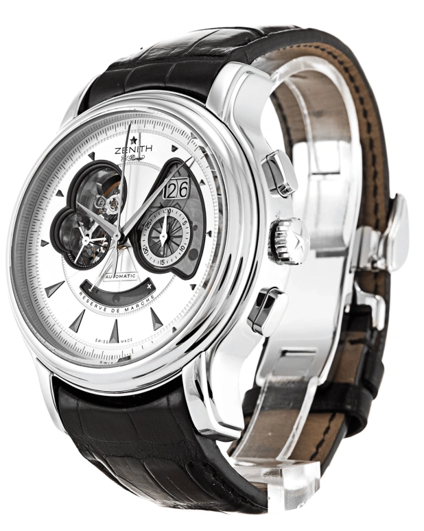Zenith,Chronomaster 45mm,45mm,Stainless Steel,Silver White,Automatic,Chronograph,Day,03,03.1260.4039/01.C505