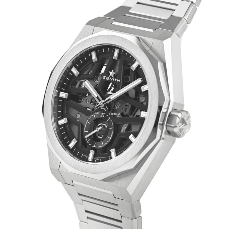 Zenith,Defy Skyline 41mm,41mm,Stainless Steel,Skeleton,Black,Automatic,55hours,In-house Caliber,03,03.9300.3620/78.I001
