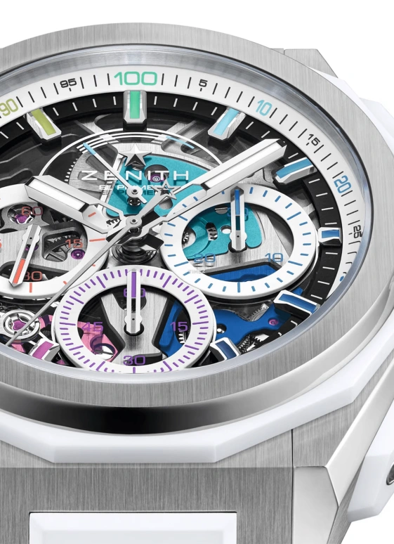 Zenith,Defy Extreme 45mm,45mm,Titanium,Ceramic,Multi-Color,Automatic,Chronograph,Power Reserve Indicator,95,95.9114.9004/69.I203
