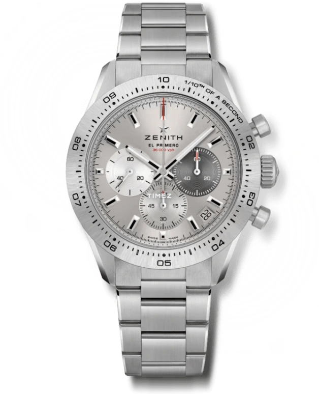 Zenith,Chronomaster Sport 41mm,41mm,Titanium,Grey,Automatic,Chronograph,Day,95,95.3100.3600/39.M3100