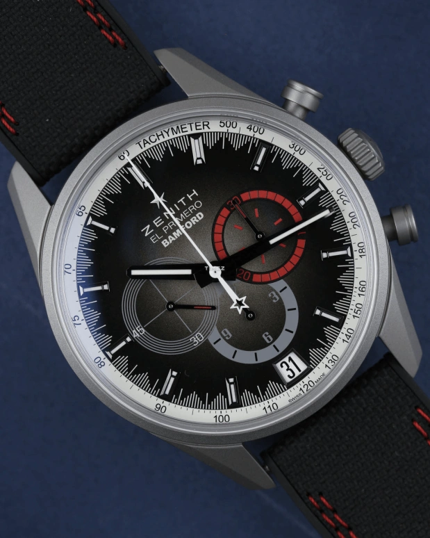 Zenith,El Primero 42mm,42mm,Stainless Steel,Brown,Automatic,Chronograph,Day,03,03.2082.400/02.R830