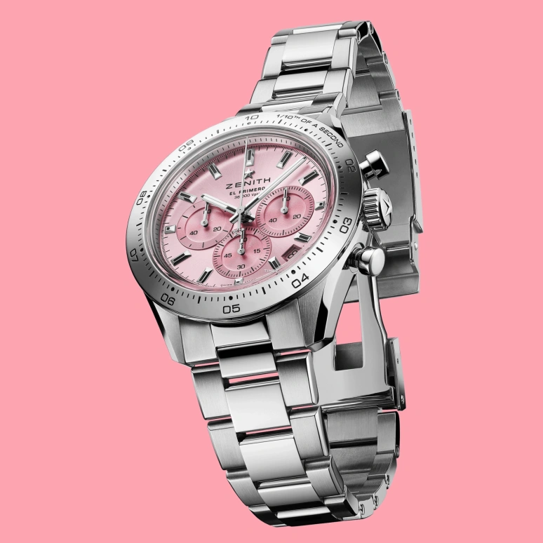 Zenith,Chronomaster 41mm,41mm,Stainless Steel,Pink,Automatic,Chronograph,Day,03,03.3109.3600/18.M3100