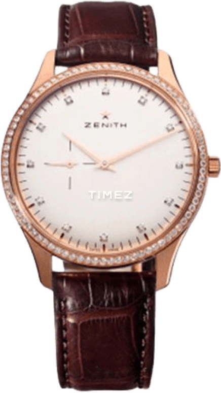 Zenith,Elite 40mm,40mm,Rose Gold,Silver,White,Automatic,Sapphire,Crystal Glass,Round,22,22.2010.681/02.C998