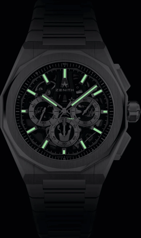 Zenith,Defy Skyline 42mm,42mm,Stainless Steel,Black,Automatic,Chronograph,60hours,03,03.9500.3600/78.I001