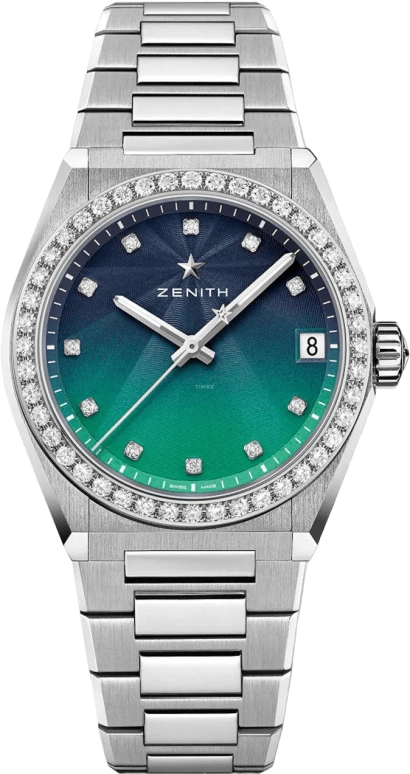 Zenith,Defy 36mm,36mm,Stainless Steel,Multi-Color,Automatic,Date,50hours,16,16.9200.670/34.MI001
