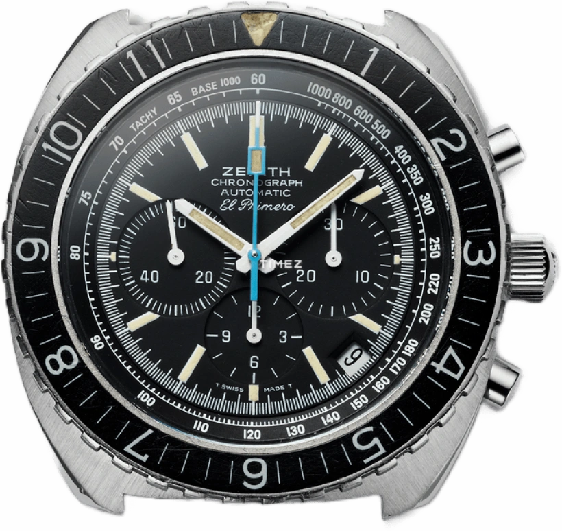 Zenith,Icons 44mm,44mm,Stainless Steel,Black,Automatic,Chronograph,Day,A3821