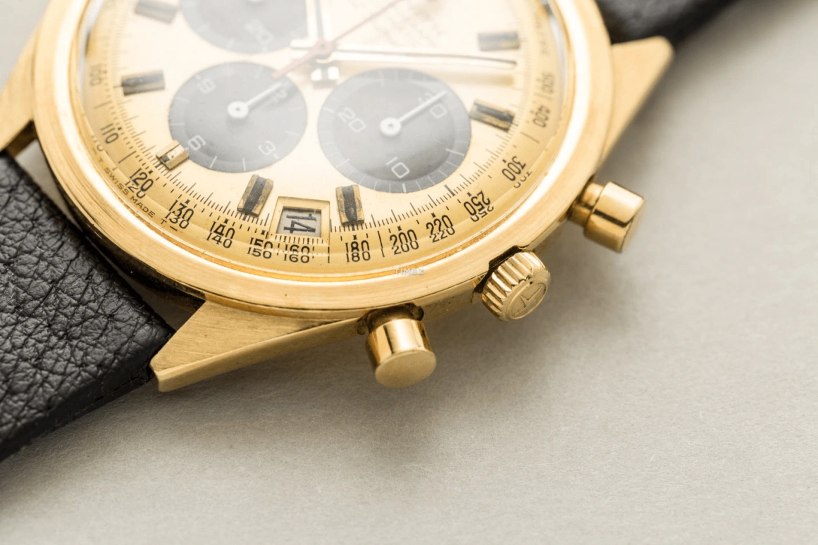 Zenith,El Primero 37mm,37mm,Yellow Gold,Gold,Black,Automatic,Chronograph,Day,G582