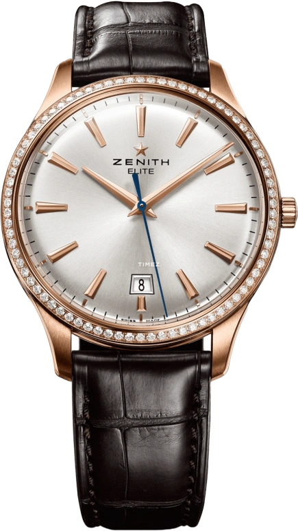 Zenith,Elite 40mm,40mm,Rose Gold,Silver White,Rose Gold,Automatic,50hours,In-house Caliber,22,22.2020.670/01.C498