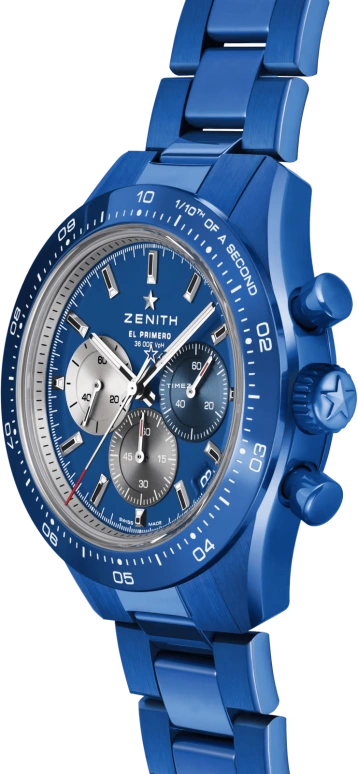 Zenith,Chronomaster Sport 41mm,41mm,Ceramic,Blue,Automatic,Chronograph,Day,49,49.3102.3600/51.M3100