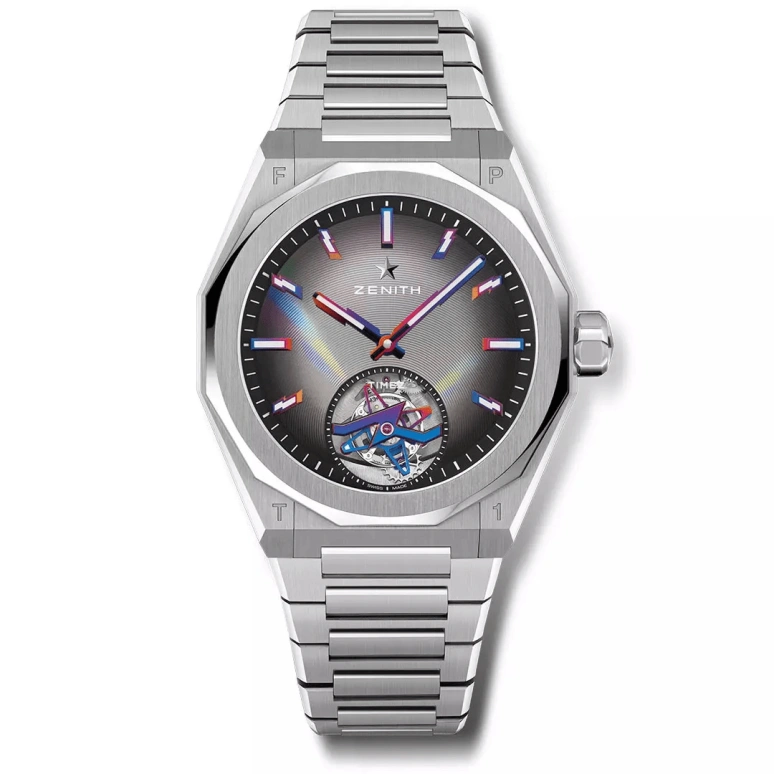 Zenith,Defy Skyline 41mm,41mm,Stainless Steel,Skeleton,Multi-Color,Automatic,Tourbillon,60hours,03,03.9301.3630/49.I001