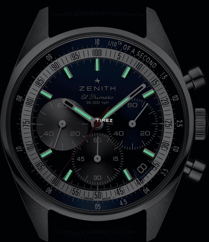 Zenith,Chronomaster Original 38mm,38mm,Stainless Steel,Blue,Automatic,Chronograph,Day,03,03.3200.3600/52.C910