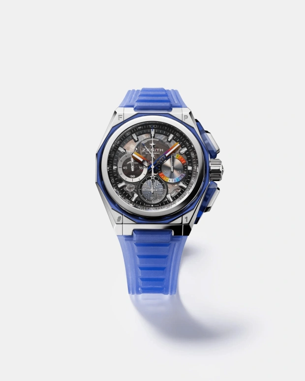 Zenith,Defy 45mm,45mm,Stainless Steel,Multi-Color,Luminous,Automatic,Chronograph,Power Reserve Indicator,03,03.9100.9004/49.I210