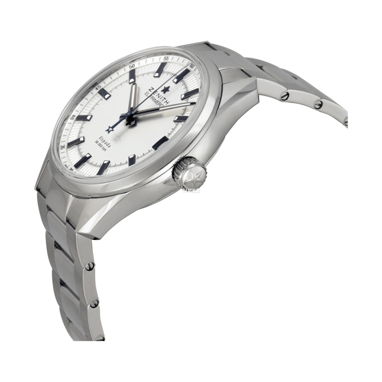 Zenith,El Primero 40mm,40mm,Stainless Steel,Silver White,Automatic,Day,In-house Caliber,03,03.2170.4650/01.M2170