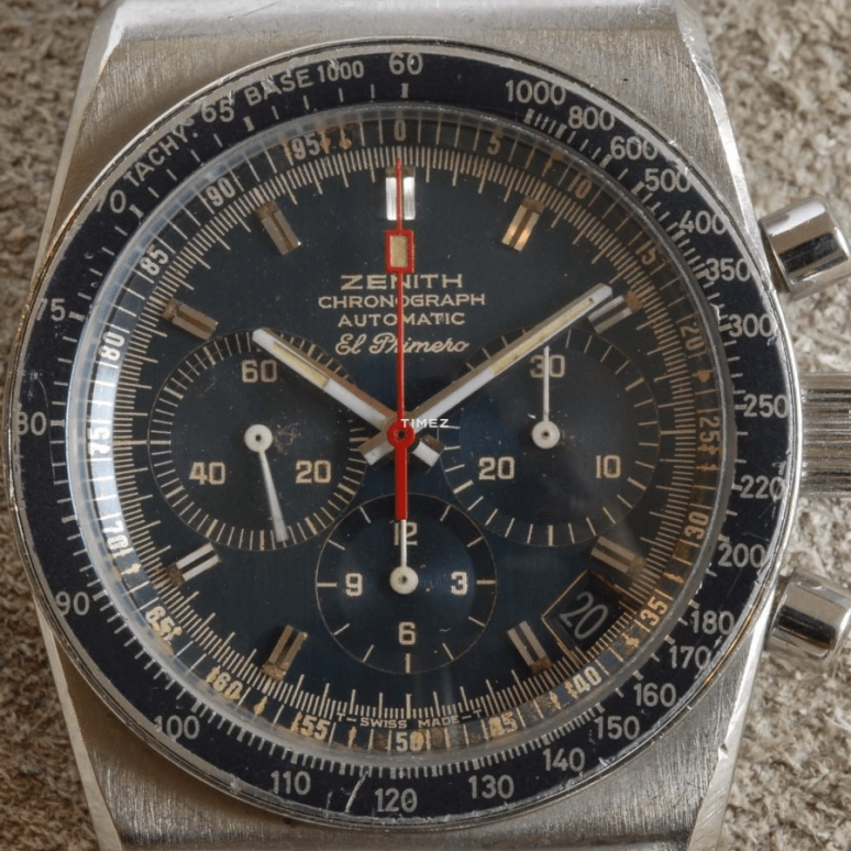 Zenith,Icons 38mm,38mm,Stainless Steel,Blue,Automatic,Chronograph,Day,01,01.0140.415