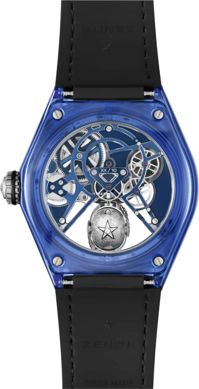 Zenith,Defy 46mm,46mm,Sapphire,Blue,Handwound,Power Reserve Indicator,Tourbillon,04,04.9003.8812/51.R584