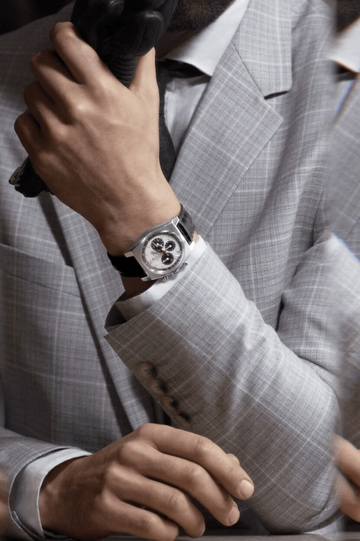 Zenith,Revival 37mm,37mm,Stainless Steel,White,Automatic,Chronograph,Date,Column Wheel,03,03.A384.400/21.C815