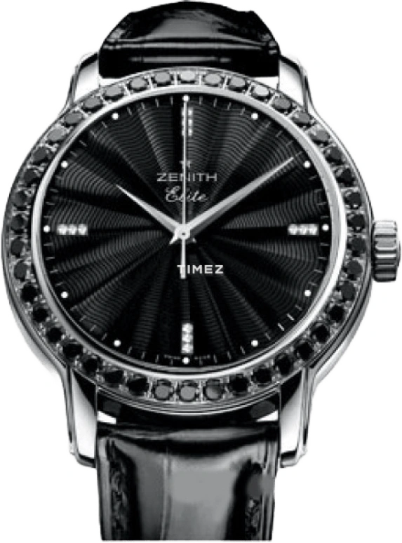 Zenith,Other 32mm,32mm,Stainless Steel,Black,Automatic,In-house Caliber,Sapphire,Crystal Glass,16,16.1220.67/22.C672