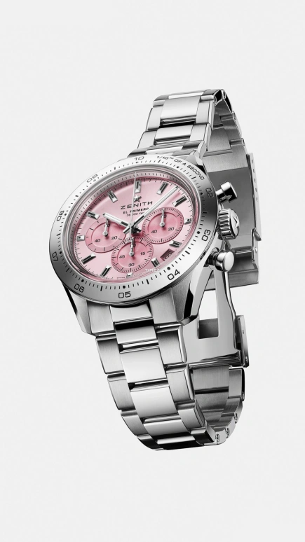 Zenith,Chronomaster 41mm,41mm,Stainless Steel,Pink,Automatic,Chronograph,Day,03,03.3109.3600/18.M3100