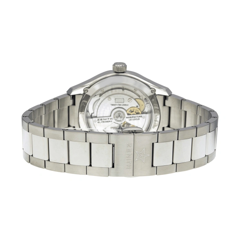 Zenith,El Primero 40mm,40mm,Stainless Steel,Silver White,Automatic,Day,In-house Caliber,03,03.2170.4650/01.M2170