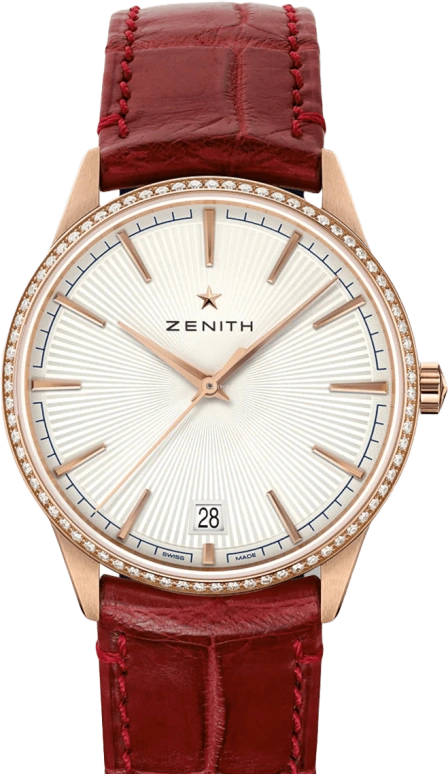 Zenith,Elite 40.50mm,40.50mm,Rose Gold,Silver,Automatic,Day,55hours,22,22.3200.670/01.C831