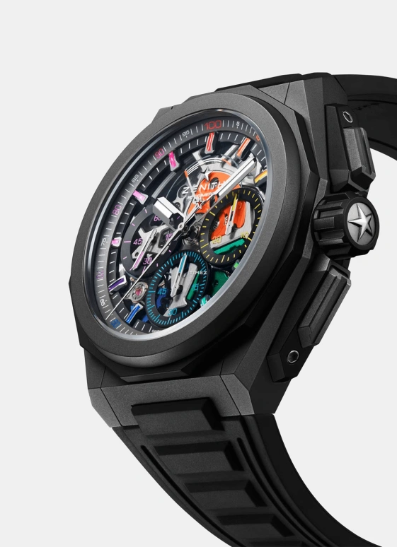 Zenith,Defy Extreme 45mm,45mm,Titanium,Multi-Color,Automatic,Chronograph,Power Reserve Indicator,97,97.9113.9004/33.I200