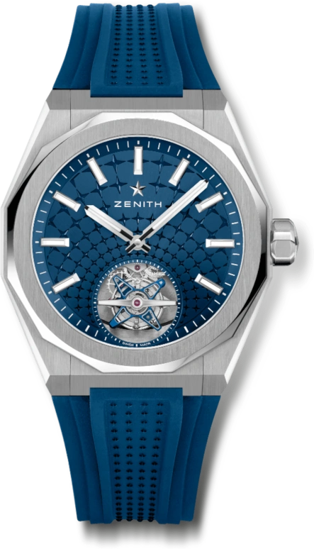 Zenith,Defy Skyline 41mm,41mm,Stainless Steel,Blue,Automatic,Tourbillon,Sapphire,03,03.9300.3630/51.I001