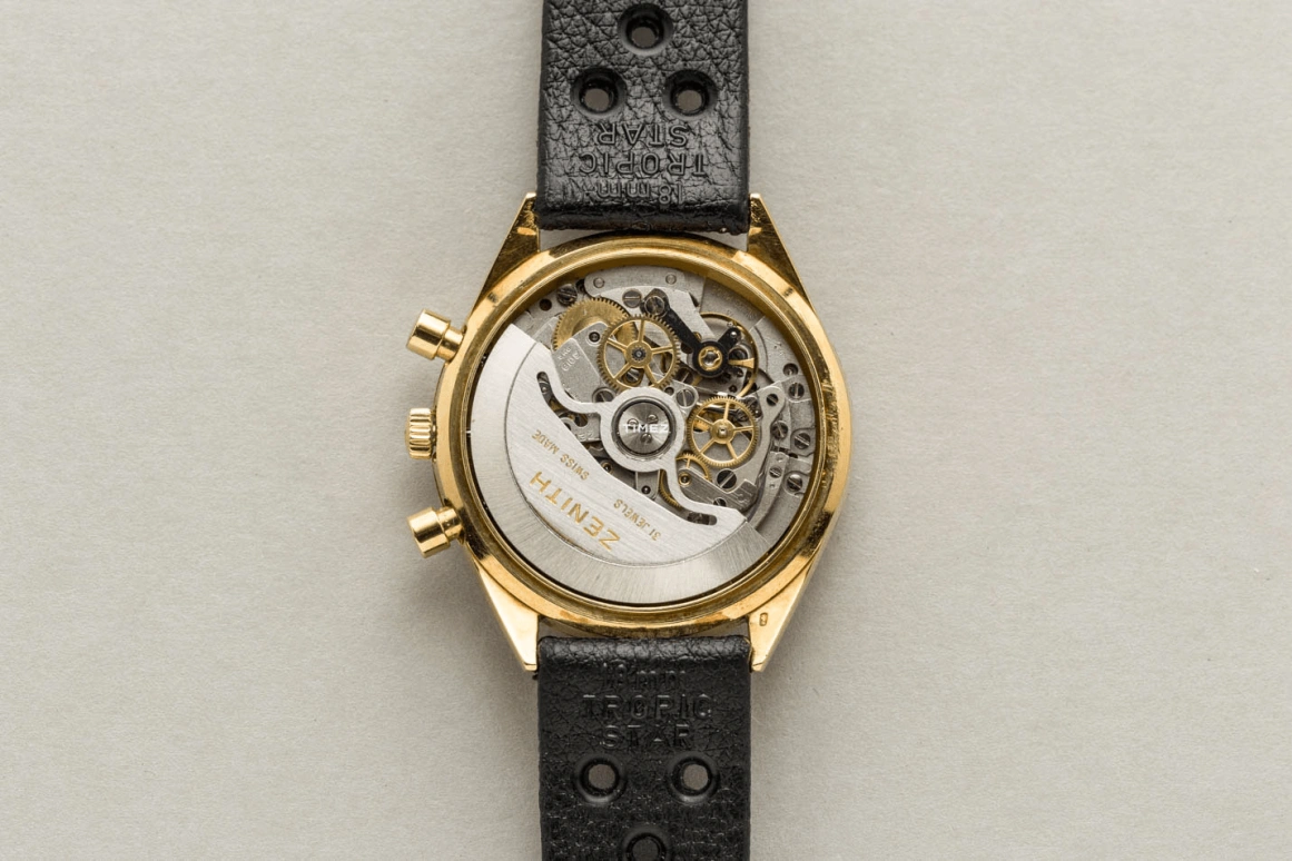 Zenith,El Primero 37mm,37mm,Yellow Gold,Gold,Black,Automatic,Chronograph,Day,G582