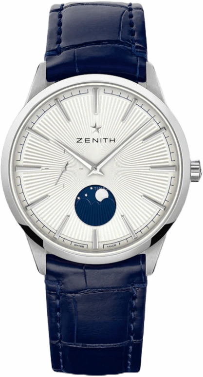 Zenith,Elite 40.50mm,40.50mm,Stainless Steel,Silver,Automatic,Moonphase,50hours,03,03.3100.692/01.C922