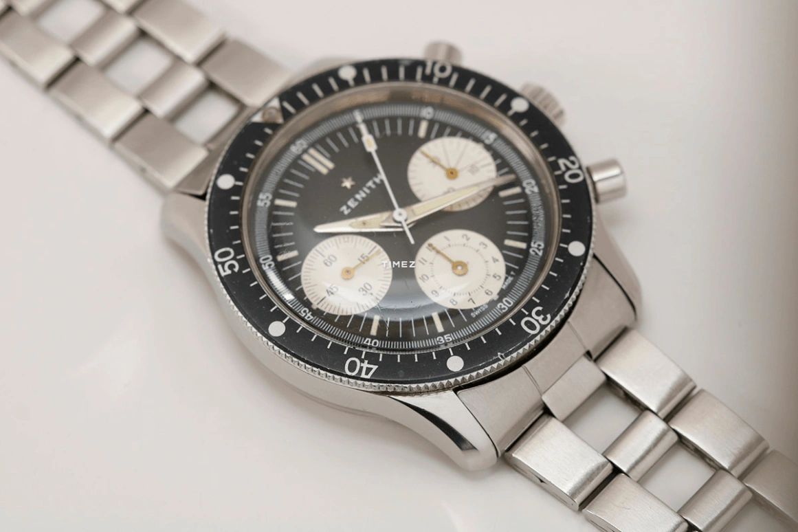 Zenith,Icons 40.50mm,40.50mm,Stainless Steel,Black,Handwound,Chronograph,Round,A277